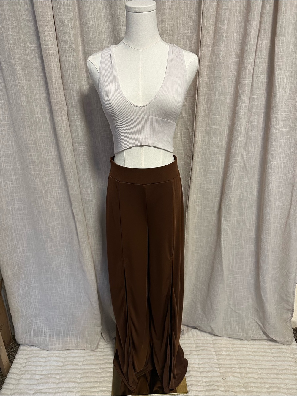 Forever 21 Brown Wide-Leg Pants